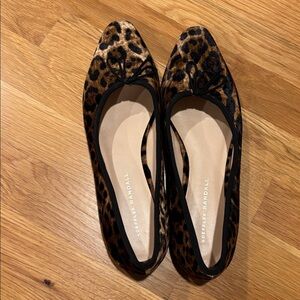 Loeffler Randall Leopard Print Flats. Size 9.
